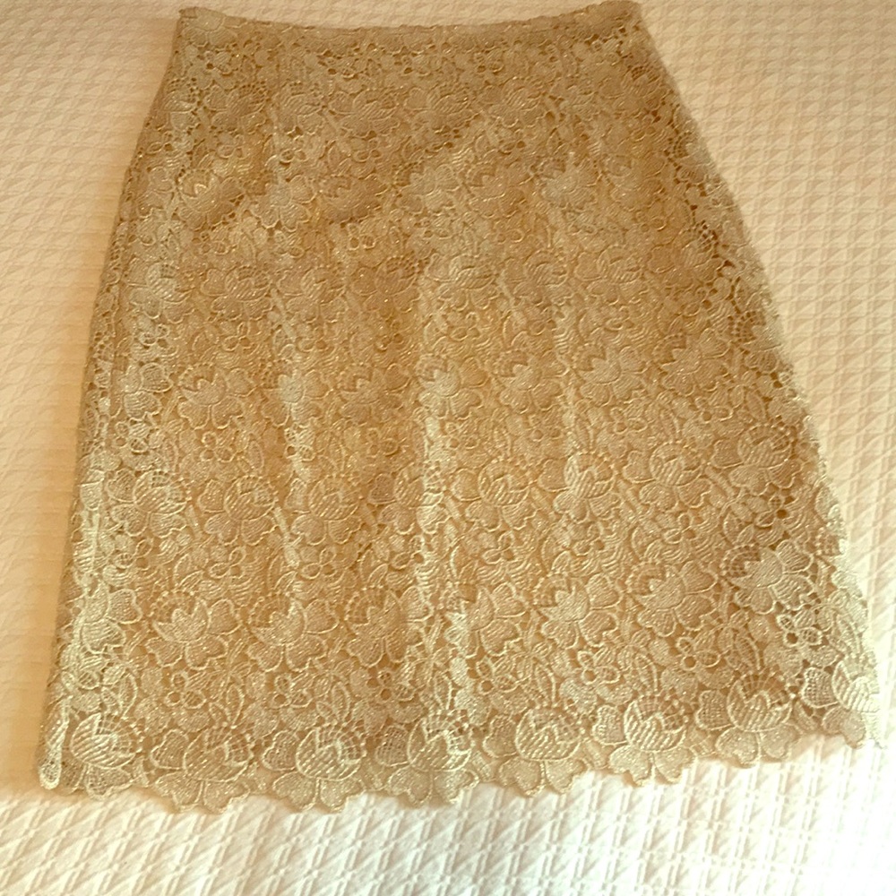 Valentino gold skirt